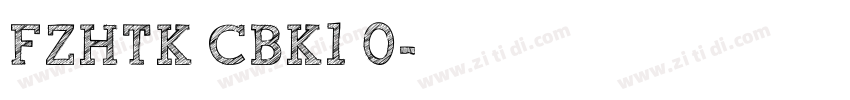 FZHTK CBK1 0字体转换